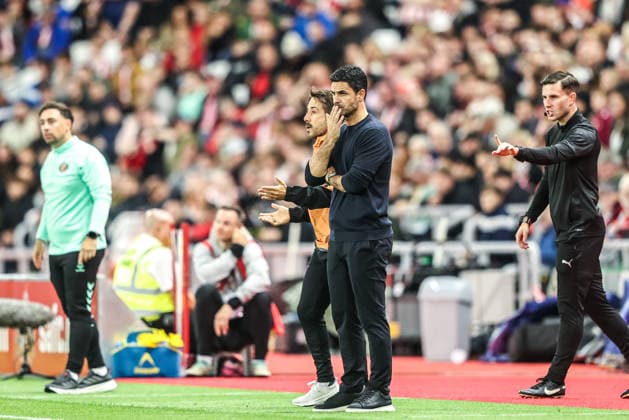 Premier League Sunderland v Arsenal Mikel Arteta manager of Arsenal reacts during the Premier League match Sunderland vs Arsenal at Stadium Of Light, Sunderland, United Kingdom on 12 September 2026 (Photo by Alfie Cosgrove News Images) Sunderland Stadium Of Light Tyne and Wear United Kingdom Copyright: xAlfiexCosgrove NewsxImagesx