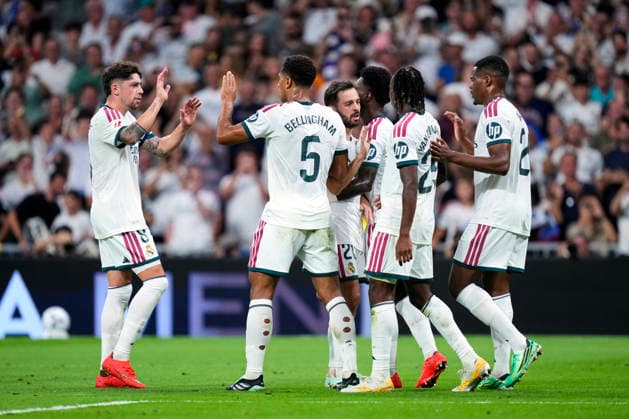 Jude Bellingham of Real Madrid CF goal during the La Liga match between Real Madrid and Rayo Vallecano, on September 12, 2026. - 12 09 2026 - Spain Madrid Madrid -  LGMx xLexPictorium LePictorium_0340636