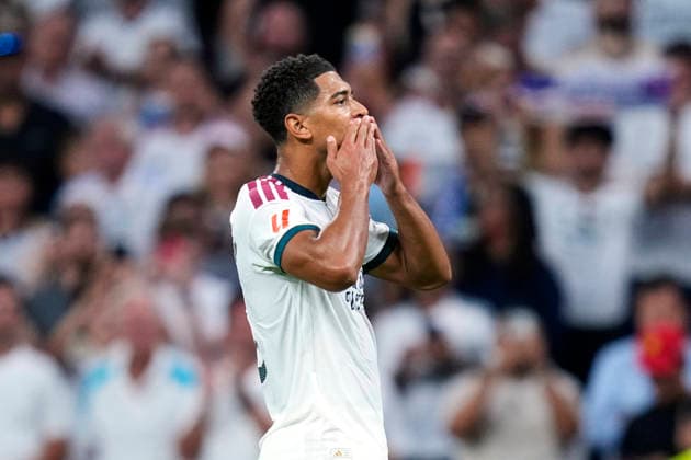 Jude Bellingham of Real Madrid CF goal during the La Liga match between Real Madrid and Rayo Vallecano, on September 12, 2026. - 12 09 2026 - Spain Madrid Madrid -  LGMx xLexPictorium LePictorium_0340637