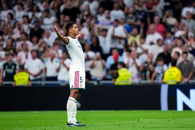 Jude Bellingham of Real Madrid CF goal during the La Liga match between Real Madrid and Rayo Vallecano, on September 12, 2026. - 12 09 2026 - Spain Madrid Madrid -  LGMx xLexPictorium LePictorium_0340638