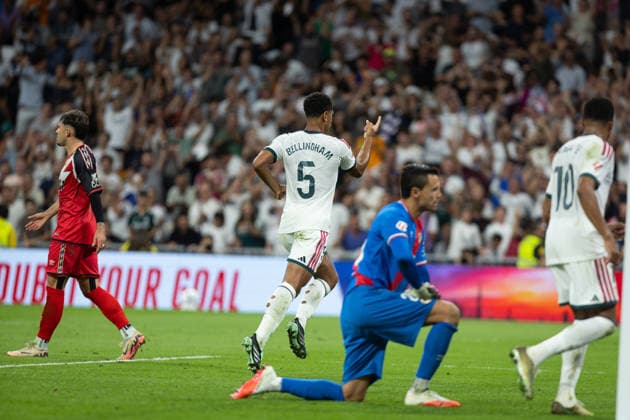 September 12, 2026, Madrid, Madrid, Spain: Jude Bellingham of Real Madrid CF celebrates after scoring a goal during La Liga football match between Real Madrid CF and Rayo Vallecano at Santiago Bernabeu Stadium in Madrid, Spain, September 12, 2026 Soccer 2026: Real Madrid CF Vs Rayo Vallecano  - ZUMAa206 20260912_zsp_a206_025 Copyright: xRubenxAlbarranx