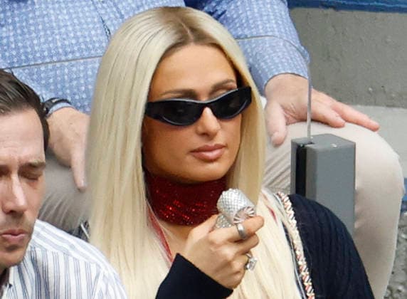 Paris Hilton watches the Women s Finals match in Arthur Ashe Stadium at the 2026 US Open Tennis Championship at the USTA Billie Jean King National Tennis Center in New York City on Saturday, September 12, 2026.  NYP20260912600 COREYxSIPKIN