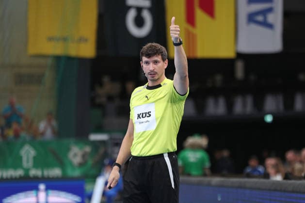 Handball, HBL2: SC DHfK Leipzig - VfL Lübeck-Schwartau; 12.09.2026 Schiedsrichter Jonas Zollitsch. Handball, 2. Bundesliga, Saison 2026 2027, 3. Spieltag: SC DHfK Leipzig vs. VfL Lübeck-Schwartau am 12.09.2026 in der Quarterback Immobilien Arena Leipzig. Copyright: xBEAUTIFULxSPORTS JanxKaeferx