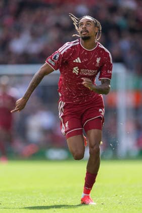 Liverpool v Fulham - Premier League 2026 27 LIVERPOOL, ENGLAND - SEPTEMBER 12: Bradley Barcola of Liverpool in action during the Premier League 2026 27 match between Liverpool FC and Fulham at Anfield on September 12, 2026 in Liverpool, England. Bradley Barcola Liverpool Anfield England United Kingdom Copyright: xVisionhausx 776515686