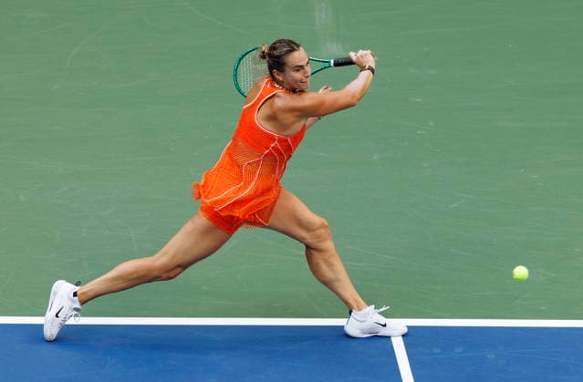US Open tennis tournament - Day 14 Aryna Sabalenka of Belarus in action against Elena Rybakina of Kazakhstan during the Women s Singles Finals of the US Open Tennis Championships in Flushing Meadows, New York, USA, 12 September 2026. FLUSHING MEADOWS NEW YORK United States  Copyright: xBRIANxHIRSCHFELDx