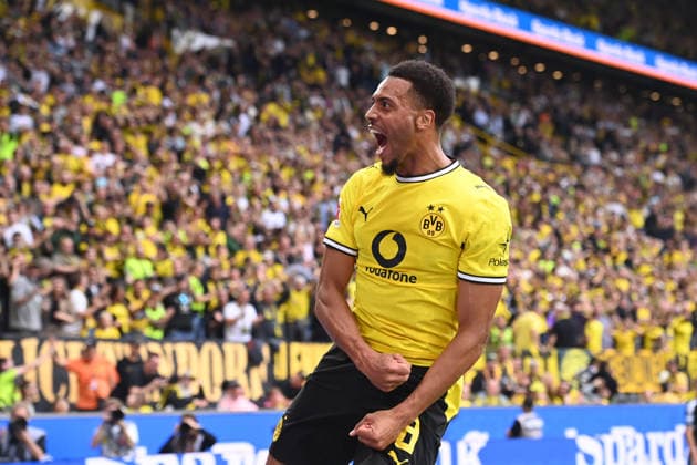 Felix NMECHA (DO) jubelt nach seinem Tor zum 3-0, Jubel, jubeln, Freude, cheers, Fussball 1. Bundesliga, 3.Spieltag, matchday3, Spieltag3, Borussia Dortmund (DO) - SC Paderborn (PB) 3-0 am 12.09.2026 in Dortmund Deutschland. DFL regulations prohibit any use of photographs as image sequences and or quasi-video Â *** Felix NMECHA DO celebrates after scoring the 3-0 goal; celebration, cheering, joy, cheers, soccer, Bundesliga 1, Matchday 3, matchday3, Spieltag3, Borussia Dortmund vs. SC Paderborn 3–0 on September 12, 2026, in Dortmund, Germany. DFL regulations prohibit any use of photographs as image sequences and or quasi-video.