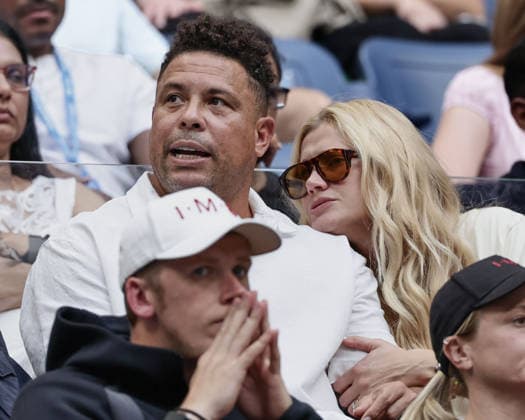 US Open Feature, Fussball Legende Ronaldo in der Spieler Loge von Aryna Sabalenka Tennis - US Open 20126 - Grand Slam - Billie Jean King Tennis Center - New York - New York - USA - 12 September 2026. Copyright: xJuergenxHasenkopfx