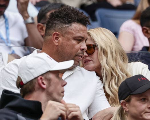 US Open Feature, Fussball Legende Ronaldo in der Spieler Loge von Aryna Sabalenka Tennis - US Open 20126 - Grand Slam - Billie Jean King Tennis Center - New York - New York - USA - 12 September 2026. Copyright: xJuergenxHasenkopfx