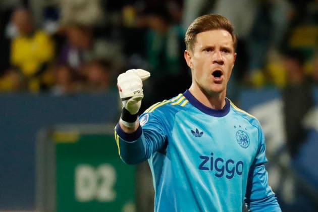 Sittard, Niederlande 12. September 2026: Eredivisie - 2026 2027 - Sp. 6 - Fortuna Sittard gegen Ajax Amsterdam Im Bild: Torhüter Marc-Andre ter Stegen (AFC) gestikuliert auf dem Spielfeld. Fortuna Sittard Stadion Copyright: xFotostandx xvanxderxVeldenx