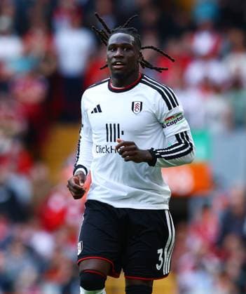 Calvin Bassey of Fulham Liverpool v Fulham, Premier League, Football, Football, Anfield, Liverpool, UK - 12 Sep 2026Liverpool Anfield United Kingdom EDITORIAL USE ONLY No use with unauthorised audio, video, data, fixture lists, club league logos or live services. Online in-match use limited to 120 images, no video emulation. No use in betting, games or single club league player publications. Copyright: xMattxWest Shutterstockx 17144551fb
