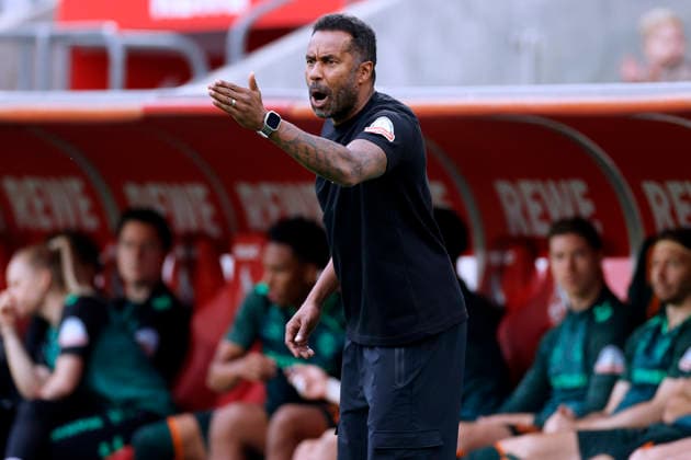 THIOUNE Daniel Trainer Team Werder Bremen DFL Fussball Bundesliga Saison 2026 - 2027 Spiel 1.FC Koeln - Werder Bremen 1 : 1 am 12. 09 .2026 in Koeln DFL REGULATIONS PROHIBIT ANY USE OF PHOTOGRAPHS as IMAGE SEQUENCES and or QUASI-VIDEO *** THIOUNE Daniel, Coach, Werder Bremen, DFL Soccer Bundesliga, 2026–2027 Season, Match 1: FC Cologne vs. Werder Bremen, 1–1, on September 12, 2026, in Cologne. DFL regulations prohibit any use of photographs as IMAGE SEQUENCES and or QUASI-VIDEO Copyright: xLacixPerenyix
