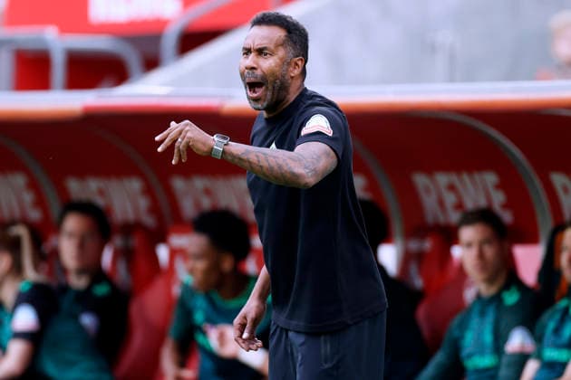 THIOUNE Daniel Trainer Team Werder Bremen DFL Fussball Bundesliga Saison 2026 - 2027 Spiel 1.FC Koeln - Werder Bremen 1 : 1 am 12. 09 .2026 in Koeln DFL REGULATIONS PROHIBIT ANY USE OF PHOTOGRAPHS as IMAGE SEQUENCES and or QUASI-VIDEO *** THIOUNE Daniel, Coach, Werder Bremen, DFL Soccer Bundesliga, 2026–2027 Season, Match 1: FC Cologne vs. Werder Bremen, 1–1, on September 12, 2026, in Cologne. DFL regulations prohibit any use of photographs as IMAGE SEQUENCES and or QUASI-VIDEO Copyright: xLacixPerenyix