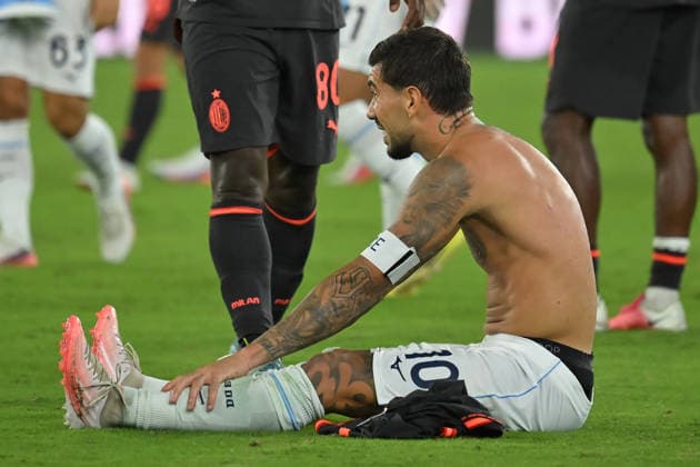 Soccer, Serie A match , Lazio v Milan Mattia Zaccagni of SS Lazio during the Serie A match between Lazio v Milan at Olympic stadium. Rome (Italy), September 12h, 2026 Imago-Images Emmefoto Copyright: xImago-Images Emmefotox