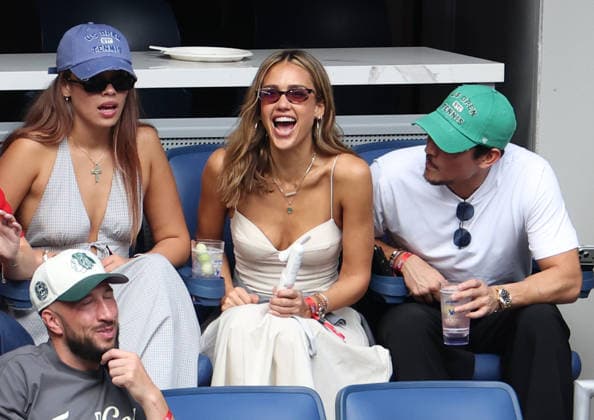 September 12, 2026, New York City, New York, USA: JESSICA ALBA of USA and her boyfriend DANNY RAMIREZ of USA during the womenÃ¢â‚¬â ¢s final of US Open E. Rybakina of Kazakhstan - A. Sabalenka. New York, USA. Tennis: US Open - Jessica Alba And Danny Ramirez  - ZUMAc278 20260912_zsp_c278_017 Copyright: xMarcinxCholewinskix
