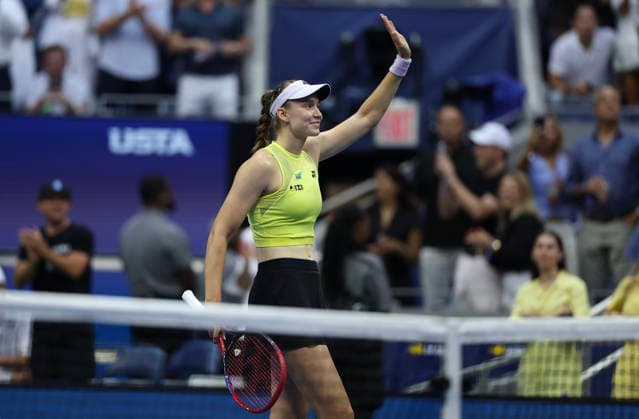US Open tennis tournament - Day 14 Elena Rybakina of Kazakhstan celebrates after winning against Aryna Sabalenka of Belarus in the Women’s Singles Finals of the US Open Tennis Championships in Flushing Meadows, New York, USA, 12 September 2026. FLUSHING MEADOWS NEW YORK United States  Copyright: xSARAHxYENESELx