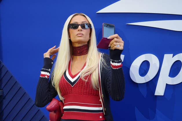 American model and businesswoman Paris Hilton poses on the blue carpet at the US Open final between Aryna Sabalenka of Belarus and Elena Rybakina of Kazakhstan at Arthur Ashe Stadium in Flushing Meadows, New York, USA, 12 September 2026. US Open: women s final Aryna Sabalenka - Elena Rybakina !ACHTUNG: NUR REDAKTIONELLE NUTZUNG!  Copyright: xOctavioxGuzmánx AME6886 20260912-55021384272_1