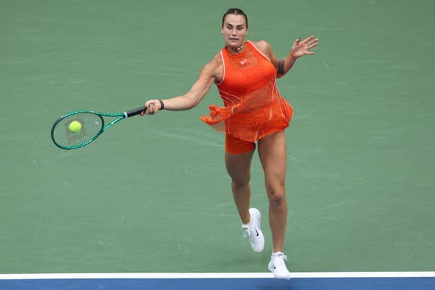 US Open tennis tournament - Day 14 Aryna Sabalenka of Belarus in action against Elena Rybakina of Kazakhstan during the Women s Singles Finals of the US Open Tennis Championships in Flushing Meadows, New York, USA, 12 September 2026. FLUSHING MEADOWS NEW YORK United States  Copyright: xBRIANxHIRSCHFELDx