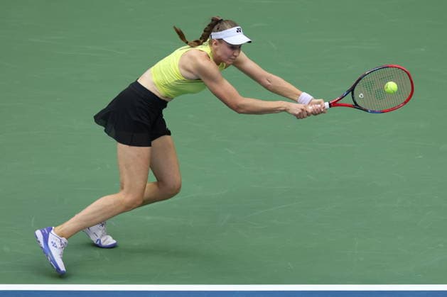 US Open tennis tournament - Day 14 Elena Rybakina of Kazakhstan in action against Aryna Sabalenka of Belarus during the Women s Singles Finals of the US Open Tennis Championships in Flushing Meadows, New York, USA, 12 September 2026. FLUSHING MEADOWS NEW YORK United States  Copyright: xBRIANxHIRSCHFELDx