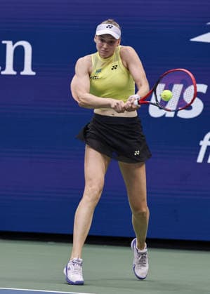 Elena Rybakina (KAZ), Endspiel, Final, US Open Championships, Billie Jean King National Tennis Center, Flushing Meadows, New York, USA . Copyright: xJuergenxHasenkopfx