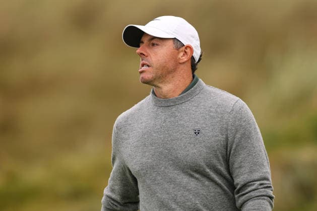 2026 Amgen Irish Open - Fourth Round, Trump International Golf Links, Doonbeg 13 9 2026 Rory McIlroy reacts after putting short on the second green Rory McIlroy reacts after putting short on the second green 13 9 2026  Copyright: xx BB3_9166