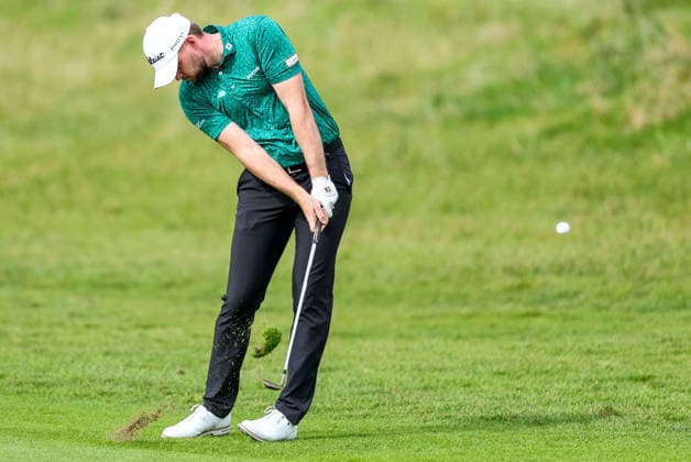 2026 Amgen Irish Open - Fourth Round, Trump International Golf Links, Doonbeg 13 9 2026 Liam Nolan plays from the fairway on the second Liam Nolan plays from the fairway on the second 13 9 2026  Copyright: xDanxClohessyx DC1A4467