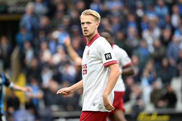 Antwerp s Arthur Vermeeren is pictured in action during a soccer match between Club Brugge and Royal Antwerp FC, Sunday 13 September 2026 in Brugge, on day 6 of the 2026-2027 Jupiler Pro League first division of the Belgian championship. MAARTENxSTRAETEMANS  x186195698x