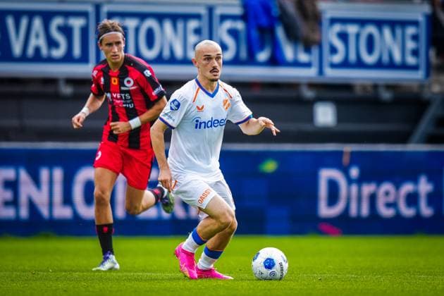 ROTTERDAM , 13-09-2026 , Stadium Woudestein , season 2026 2027 , Dutch Eredivisie football , match between Excelsior Rotterdam and FC Utrecht , picture shows FC Utrecht player Marius Broholm Excelsior - Utrecht  x206985640x Copyright: