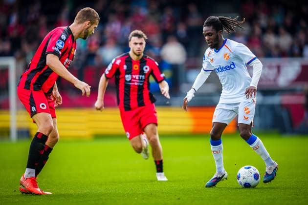 ROTTERDAM , 13-09-2026 , Stadium Woudestein , season 2026 2027 , Dutch Eredivisie football , match between Excelsior Rotterdam and FC Utrecht , picture shows FC Utrecht player Arthur Zagre Excelsior - Utrecht  x206985887x Copyright: