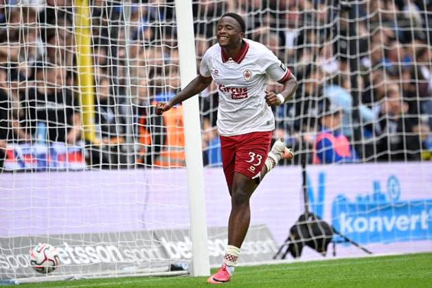 Club Brugge v Royal Antwerp FC - Jupiler Pro League BRUGGE, BELGIUM - SEPTEMBER 13 : Porozo Snayder forward of Royal Antwerp FC celebrates scoring the equalising goal during the Jupiler Pro League match between Club Brugge and Royal Antwerp FC on September 13, 2026 in Brugge, Belgium, 13 09 2026 Brugge Belgium  Copyright: xNicoxVereeckenx