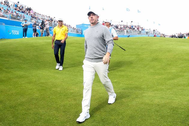 2026 Amgen Irish Open - Fourth Round, Trump International Golf Links, Doonbeg 13 9 2026 Rory McIlroy walks off the eighteenth green after finishing his round Rory McIlroy walks off the eighteenth green after finishing his round 13 9 2026  Copyright: xDanxClohessyx F94A5225