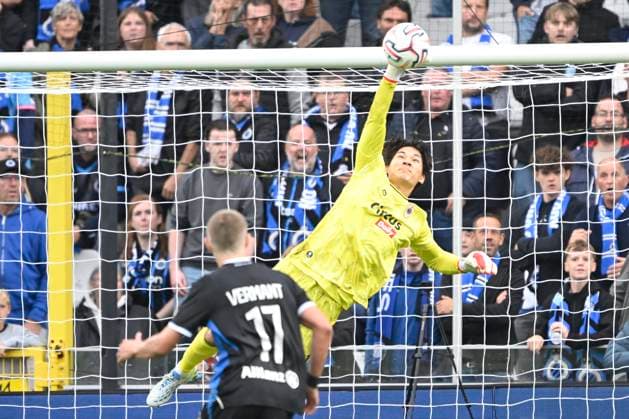 Club Brugge v Royal Antwerp FC - Jupiler Pro League BRUGGE, BELGIUM - SEPTEMBER 13 : Nozawa Brandon Taishi goalkeeper of Royal Antwerp FC saves during the Jupiler Pro League match between Club Brugge and Royal Antwerp FC on September 13, 2026 in Brugge, Belgium, 13 09 2026 Brugge Belgium  Copyright: xNicoxVereeckenx