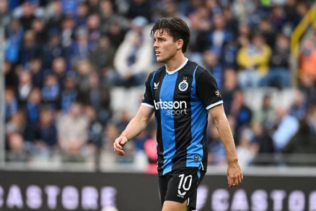 Club s Hugo Vetlesen is pictured during a soccer match between Club Brugge and Royal Antwerp FC, Sunday 13 September 2026 in Brugge, on day 6 of the 2026-2027 Jupiler Pro League first division of the Belgian championship. MAARTENxSTRAETEMANS  x186199569x