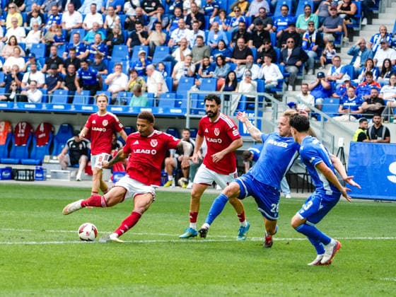 13.09.2026, xwppx, Fussball 2.Bundesliga, Karlsruher SC - Energie Cottbus v.l. Justin Butler (Energie Cottbus) zum 0:3 (DFL DFB REGULATIONS PROHIBIT ANY USE OF PHOTOGRAPHS as IMAGE SEQUENCES and or QUASI-VIDEO) Karlsruhe