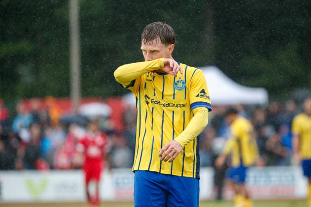 Dorian Cevis (Lok) ; GER, Greifswalder FC vs. 1. FC Lok Leipzig, Fußball, Männer, Regionalliga Nordost, 8.Spieltag, Spielzeit 2026 2027, 13.09.2026 Greifswald Volksstadion Mecklenburg - Vorpommern Deutschland