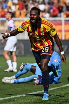Ci Lecce 13 09 2026 - campionato di calcio serie A Lecce-Monza foto Carmelo Imbesi Image nella foto: esultanza gol Lassana Coulibaly 