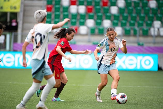 September 13, 2026, Sosnowiec, Silesian Voivodeship, Poland: JULIA CARLA of Spain in action during the FIFA U20 Womens World Cup match between China versus Spain at ArcelorMittal Park Sosnowiec Poland - ZUMAs385 20260913_zsp_s385_035 Copyright: xLeopoldxSoglox