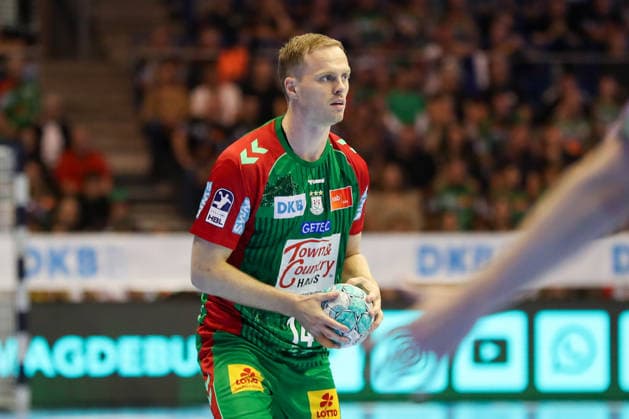 13.09.2026, xgox, Handball - Opel HBL SC Magdeburg - HSG Wetzlar emspor, v.l. Omar Ingi Magnusson (Magdeburg, 14) am Ball, plays the ball Magdeburg