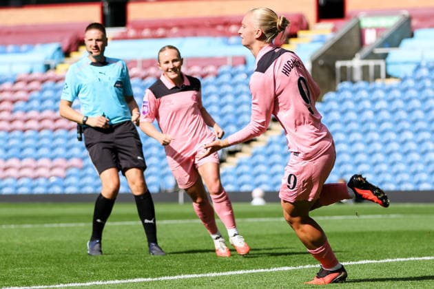 BURNLEY, ENGLAND - SEPTEMBER 13: Elise Hughes of Sunderland celebrate her goal during Burnley v Sunderland in the Barclays Womens Super League 2 at Turf Moor on September 13, 2026 in Burnley, England. Copyright: xSeanxChandlerx xSPPx Sportspressphoto_SPR229649