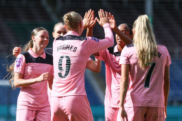 BURNLEY, ENGLAND - SEPTEMBER 13: Elise Hughes of Sunderland celebrate her goal during Burnley v Sunderland in the Barclays Womens Super League 2 at Turf Moor on September 13, 2026 in Burnley, England. Copyright: xSeanxChandlerx xSPPx Sportspressphoto_SPR229654