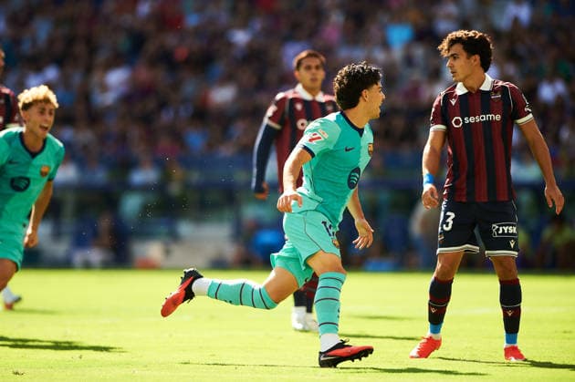 Xavi Espart FC Barcelona, Barca during the LaLiga EA Sports match between Levante UD and FC Barcelona at Estadi Ciutat de Valencia on September 13, 2026 in Valencia, Spain. -