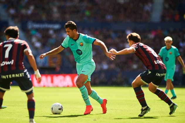 Rodrigo Hernandez FC Barcelona, Barca during the LaLiga EA Sports match between Levante UD and FC Barcelona at Estadi Ciutat de Valencia on September 13, 2026 in Valencia, Spain. -