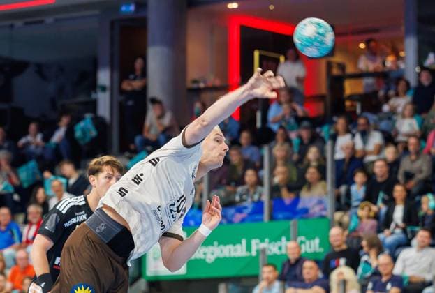 13.09.2026 - Handball - 1. Bundesliga OPEL HBL - Saison 2026 2027 - 04. Spieltag: HC Erlangen Metropolregion Nürnberg HCE - Bergischer HC - DaMa - xdaxmax - Fynn Hangstein (10, Bergischer HC )
