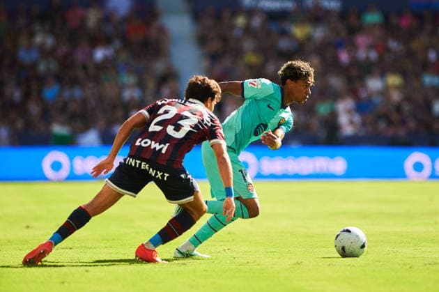 Lamine Yamal FC Barcelona, Barca during the LaLiga EA Sports match between Levante UD and FC Barcelona at Estadi Ciutat de Valencia on September 13, 2026 in Valencia, Spain. -
