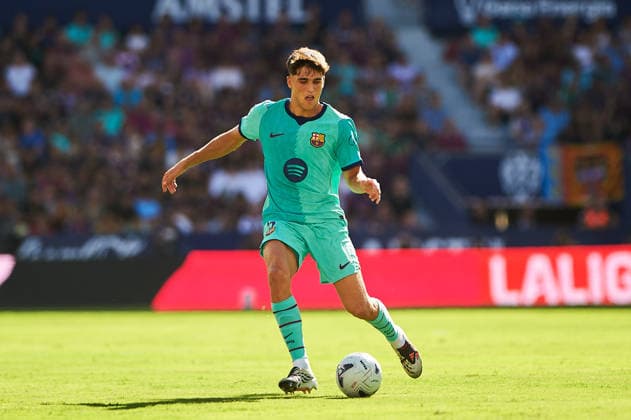 Pau Cubarsi FC Barcelona, Barca during the LaLiga EA Sports match between Levante UD and FC Barcelona at Estadi Ciutat de Valencia on September 13, 2026 in Valencia, Spain. -