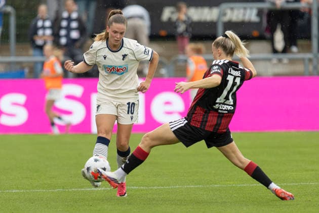 Google Pixel Frauen Bundesliga: Eintracht Frankfurt - TSG Hoffenheim, 13.09.2026 Valesca Ampoorter (TSG Hoffenheim 10) und Nina Lührßen Lührssen (Eintracht Frankfurt 11) im zweikmapf um den Ball, Eintracht Frankfurt - TSG Hoffenheim, Frankfurt, Stadion am Brentanobad, 13.9.2026 Copyright: xBEAUTIFULxSPORTS Gawlikx