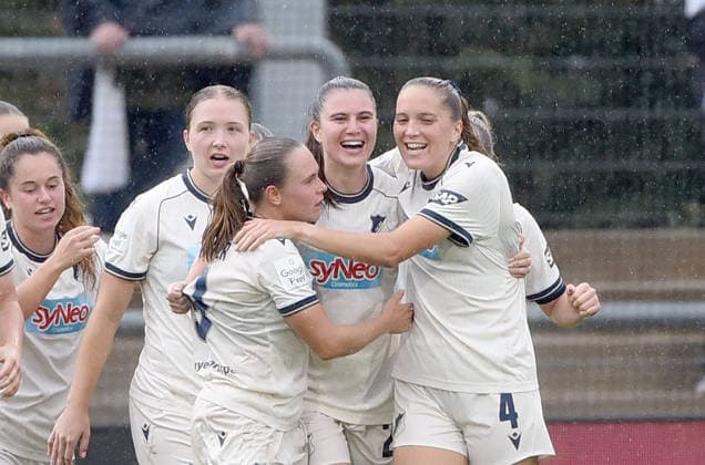 13.09.2026, xhbx, Fussball Google Pixel Frauen-Bundesliga, Eintracht Frankfurt - TSG Hoffenheim v.l. Goal scored, Tor zum 1:1 durch Chiara Hahn (TSG 1899 Hoffenheim) Frankfurt am Main
