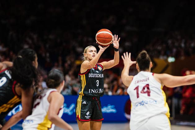 FIBA Women™s Basketball World Cup 2026: Spanien vs. Deutschland, 13.09.2026 Alexandra Wilke (Deutschland, 3); Basketball, FIBA Women™s Basketball World Cup 2026, Final Phase, Spiel um Platz 3: Spanien vs. Deutschland am 13.09.2026 in der Uber Arena, Berlin Copyright: xBEAUTIFULxSPORTS Tonhäuserx
