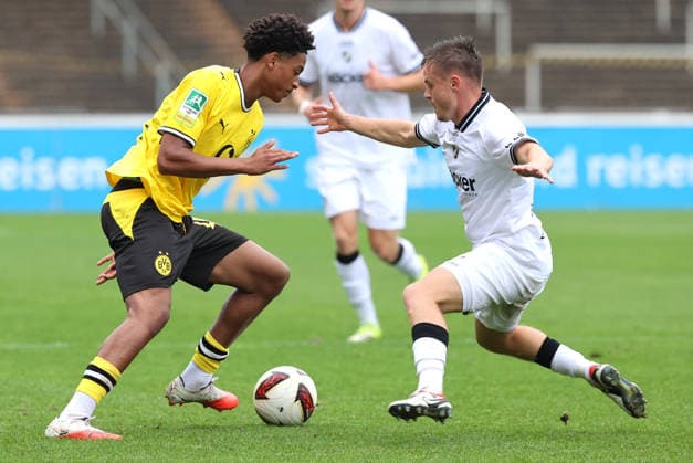 Sonntag 13.09.2026, Saison 2026 27, Regionalliga West, 8. Spieltag im Stadion Rote Erde Dortmund, BVB Borussia Dortmund II - SV Rödinghausen, Enzo de Pina Duarte dos Santos (BVB II)
