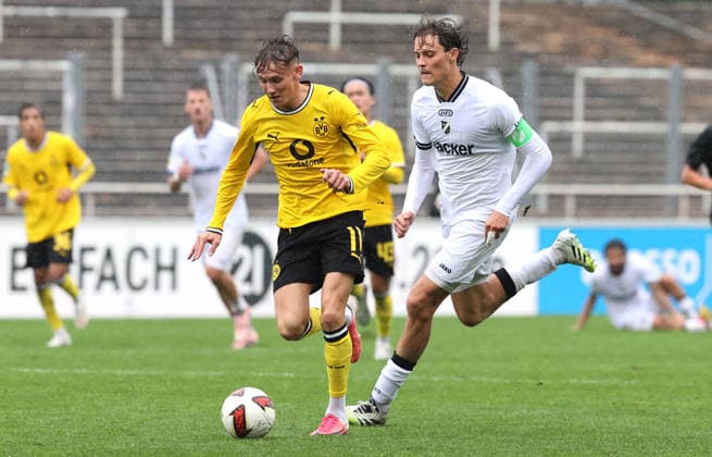 Sonntag 13.09.2026, Saison 2026 27, Regionalliga West, 8. Spieltag im Stadion Rote Erde Dortmund, BVB Borussia Dortmund II - SV Rödinghausen, Arne Wessels (BVB II)
