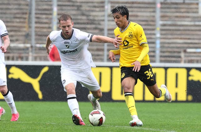Sonntag 13.09.2026, Saison 2026 27, Regionalliga West, 8. Spieltag im Stadion Rote Erde Dortmund, BVB Borussia Dortmund II - SV Rödinghausen, Fadi Zarqelain (BVB II)